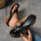 Women’s black cushioned platform slide sandals with cross toe strap and block heel